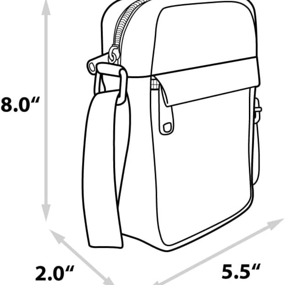 Unisex Vegan Leather Crossbody Bag Stylish Space for Essentials Disney Mulan - Picture 5 of 7